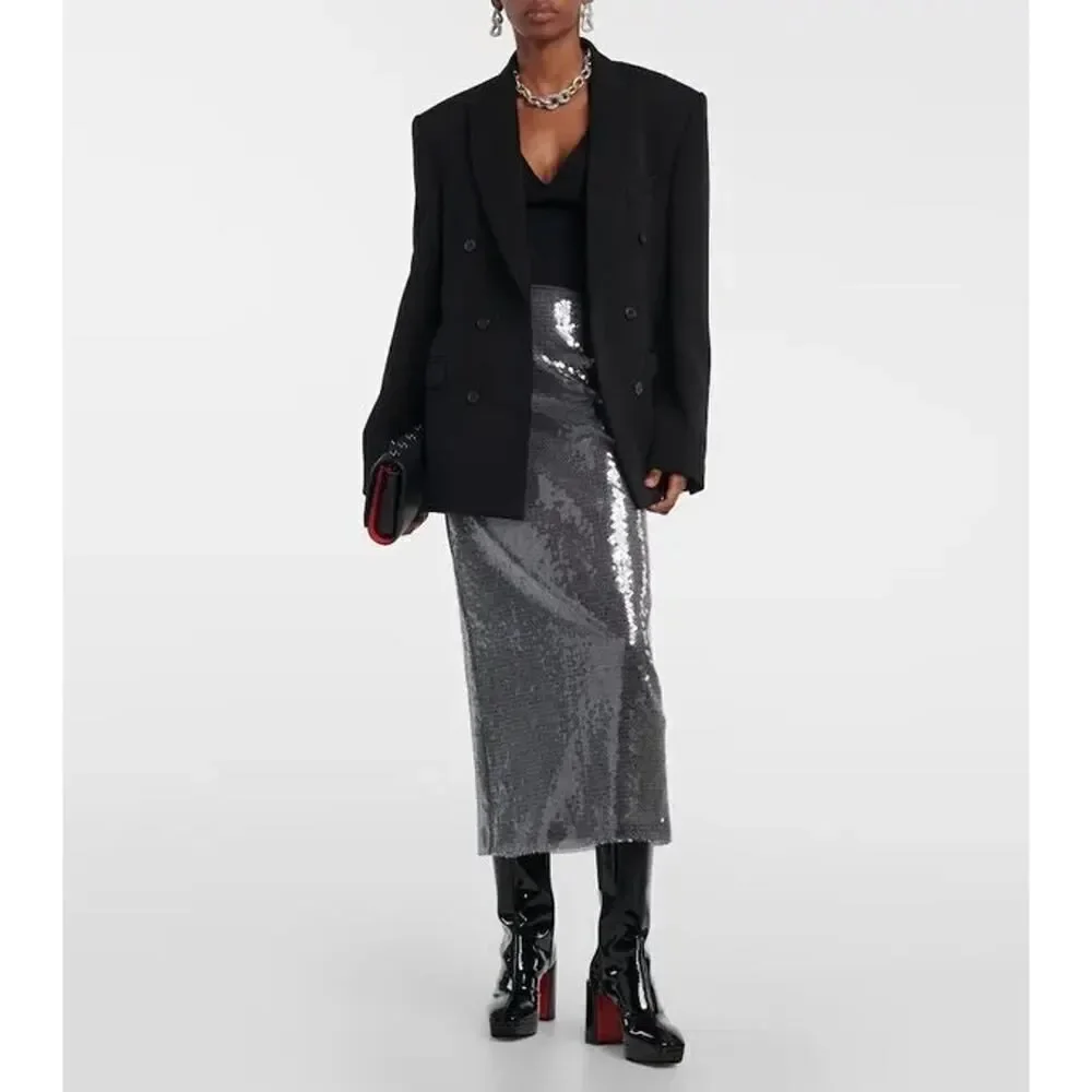 christian louboutin alleo botta 90 patent tall boots black EU38.5/US8.5